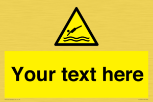 Custom Warning diving area